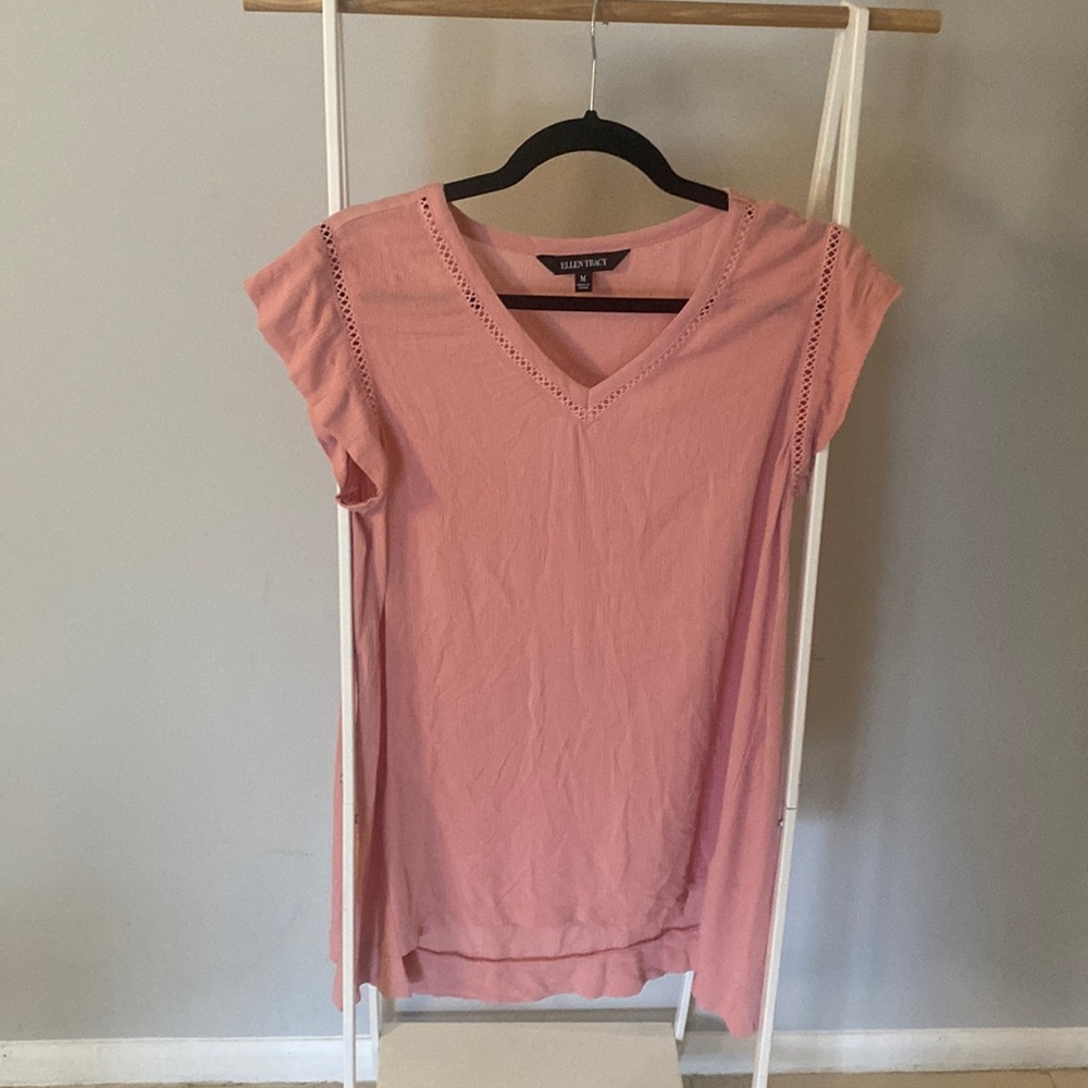 Pink M Ellen Tracy Blouse